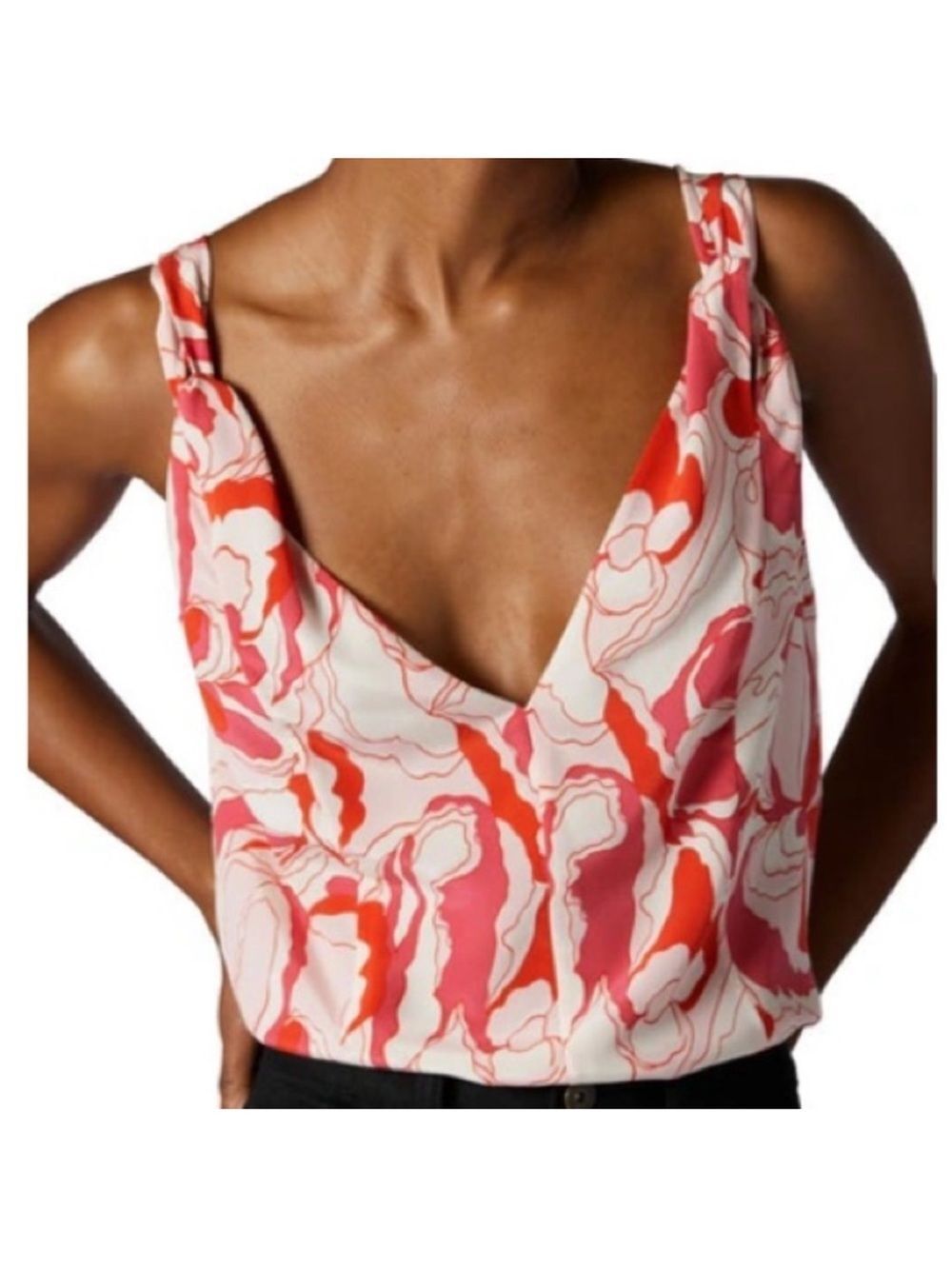 EQUIPMENT Hadley Silk Crepe Tank In Raspberry Sorbet $220